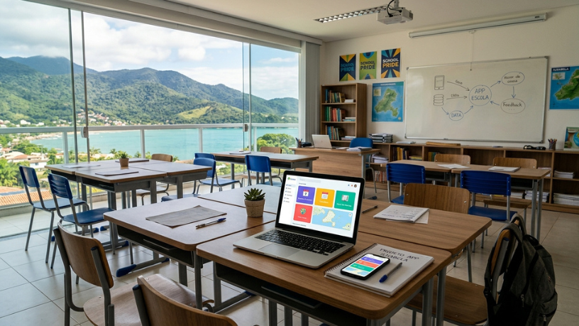 Ilhabela aposta em aplicativo criado por alunos para resolver problemas da comunidade escolar